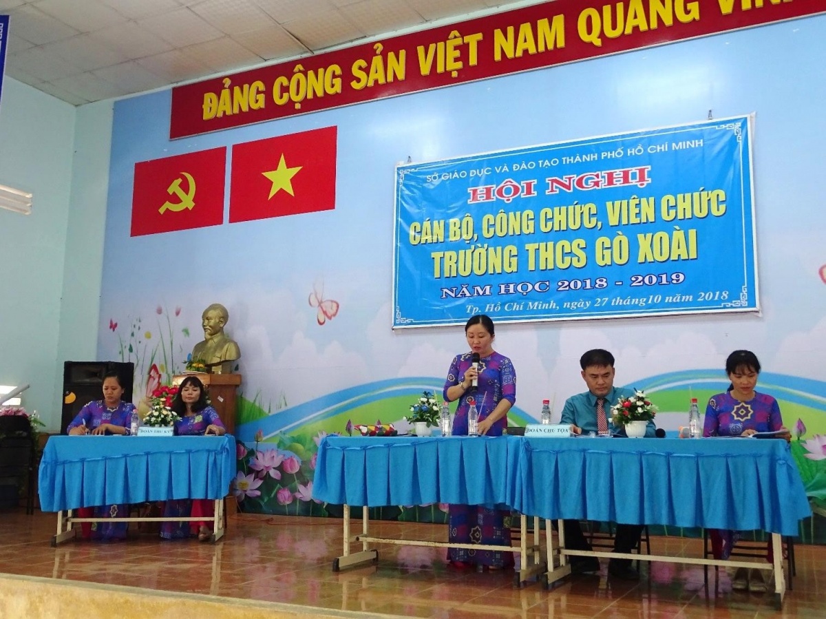 Người “giữ lửa” cho Công đoàn Trường THCS Gò Xoài