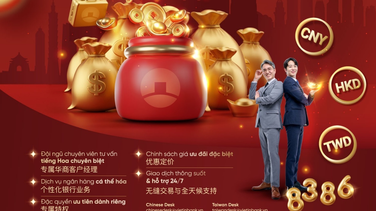 VietinBank đón dòng vốn đầu tư Hoa ngữ