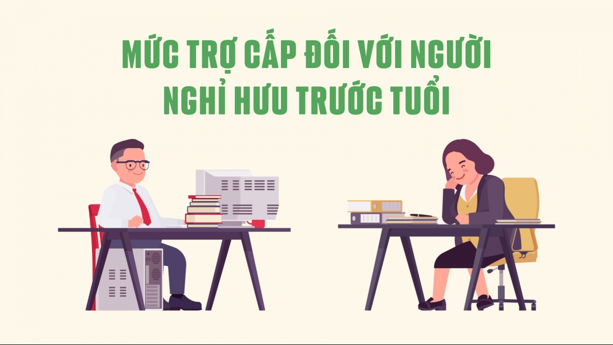 Mức trợ cấp mới nhất đối với người nghỉ hưu trước tuổi