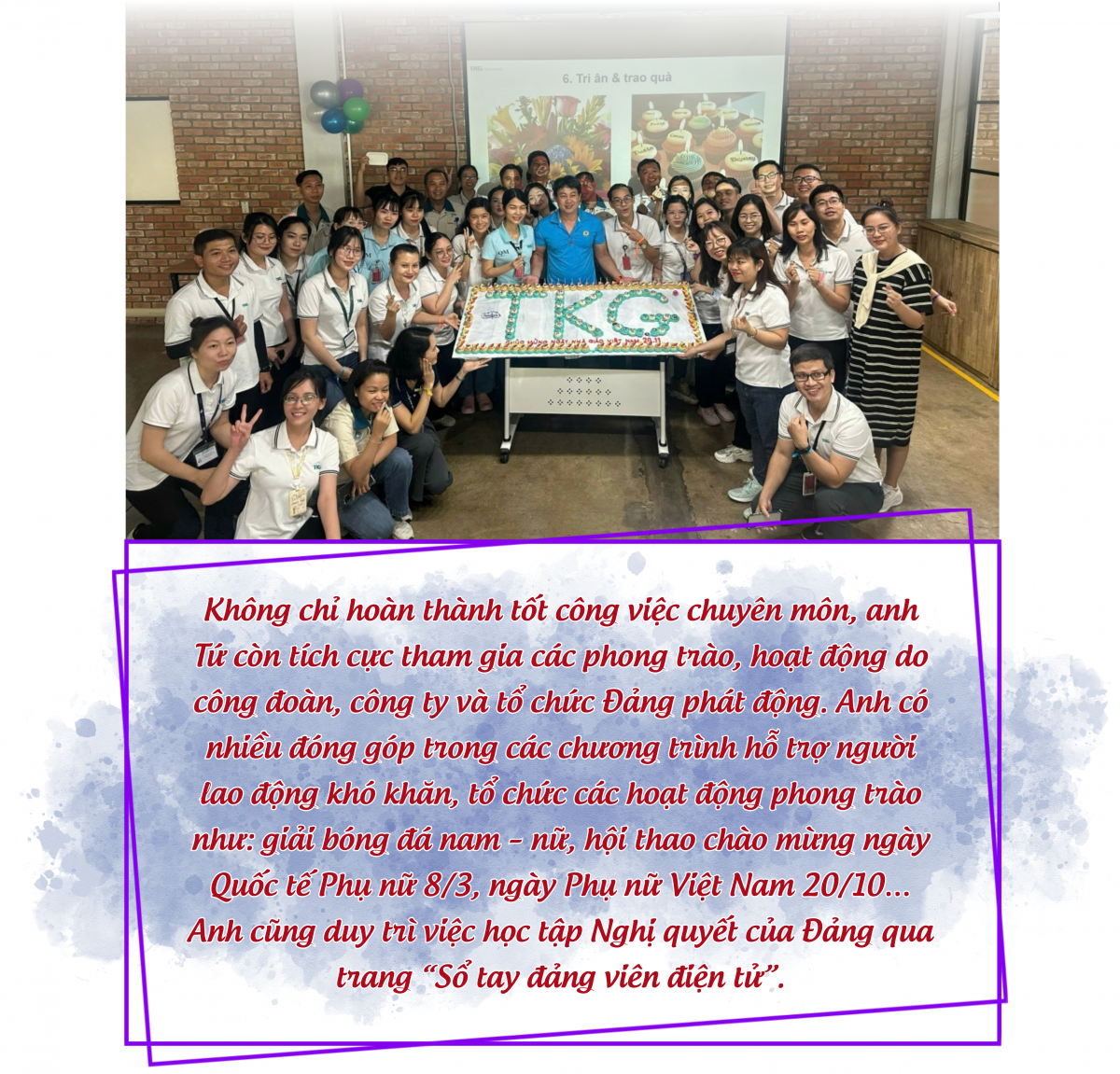 Hết mình với nghề, tận tâm với Đảng