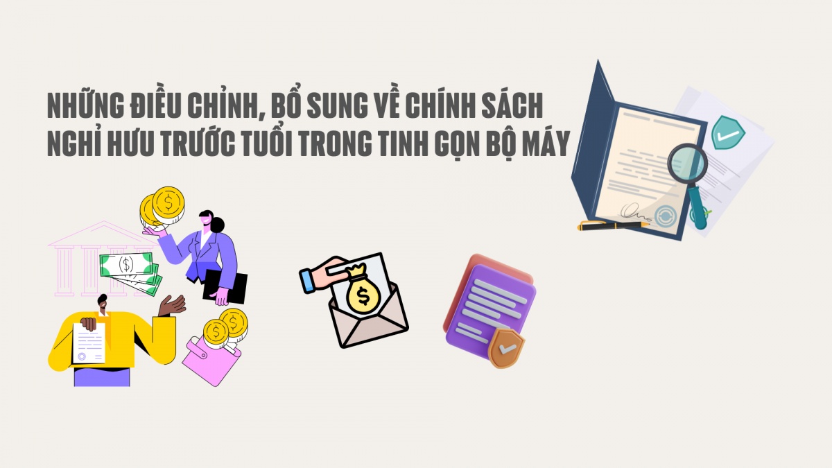 Những điều chỉnh, bổ sung quan trọng về chính sách nghỉ hưu trước tuổi trong tinh gọn bộ máy