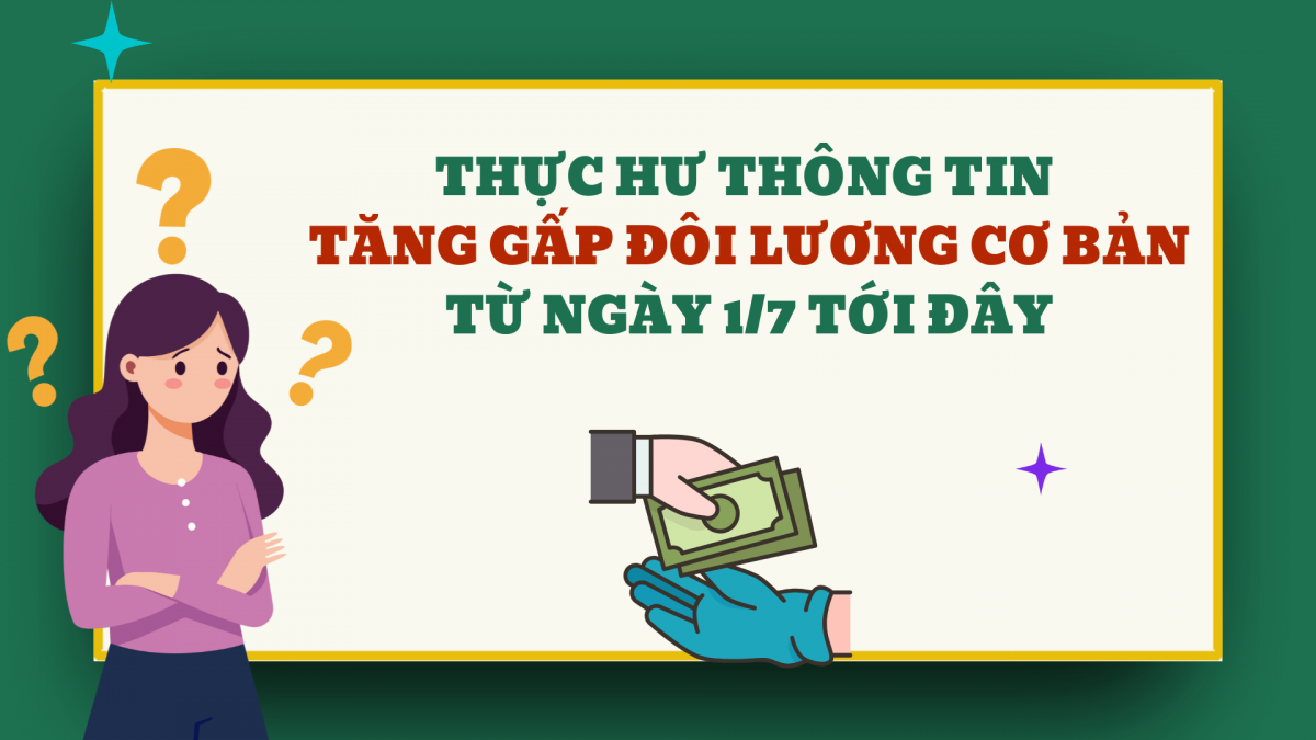 Thực hư thông tin tăng gấp đôi lương cơ bản từ ngày 1/7/2025