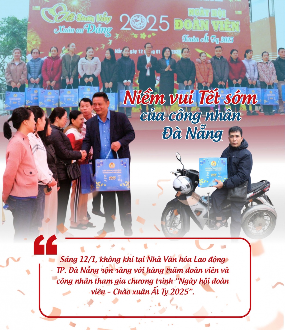 Niềm vui Tết sớm của công nhân Đà Nẵng