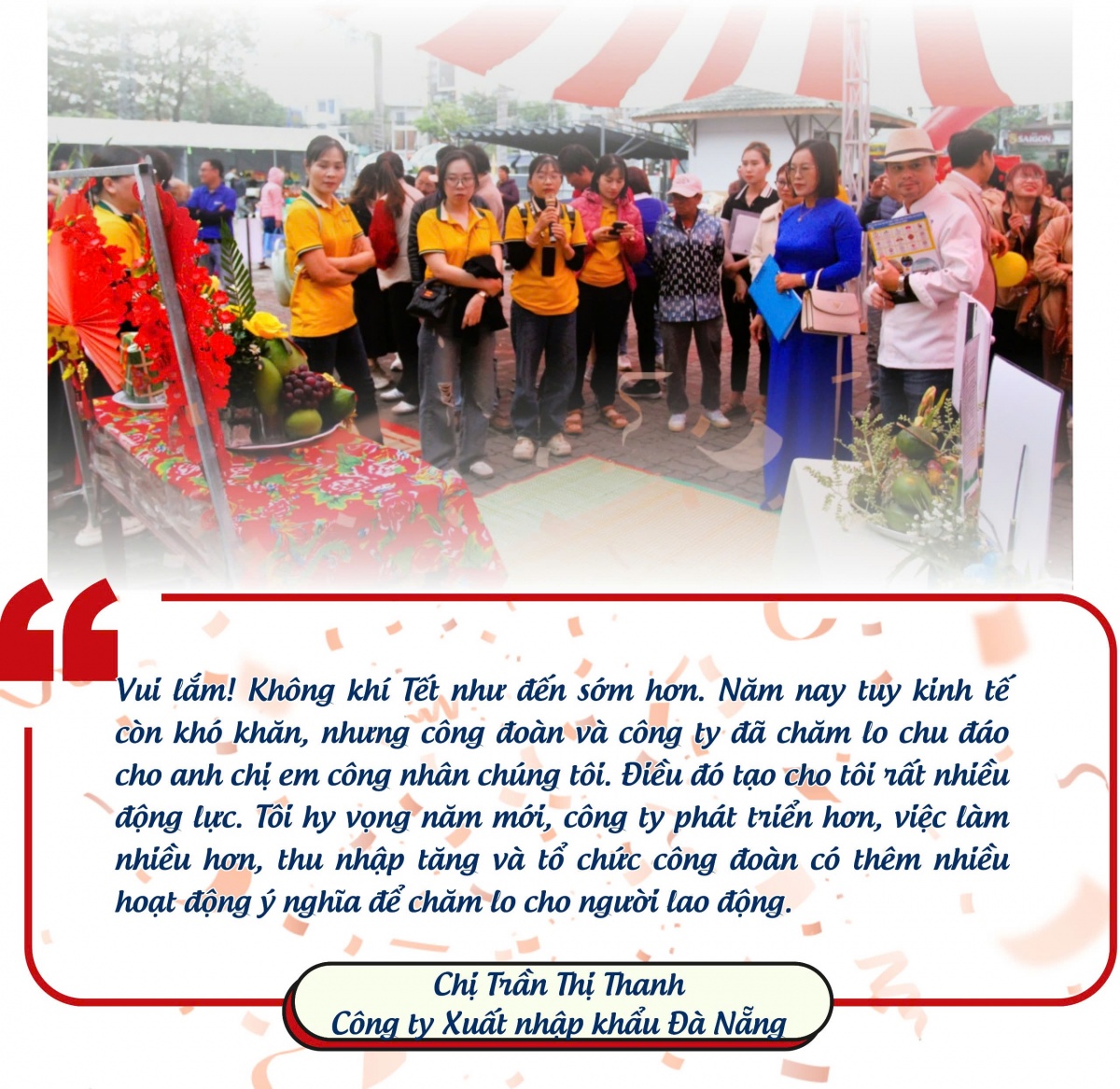 Niềm vui Tết sớm của công nhân Đà Nẵng