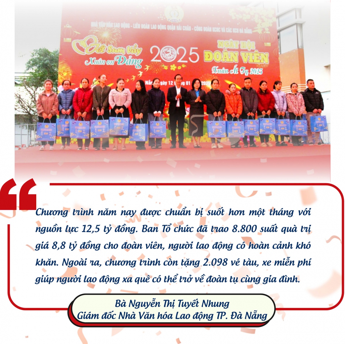 Niềm vui Tết sớm của công nhân Đà Nẵng