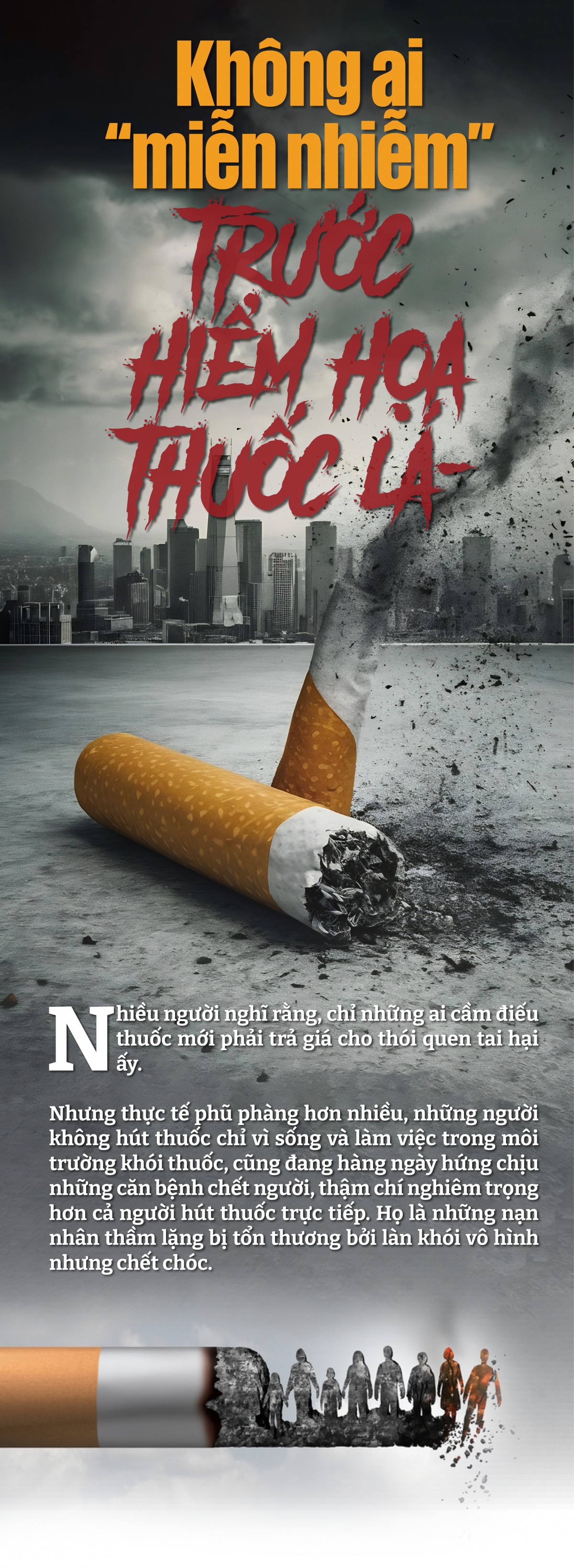 Không ai “miễn nhiễm” trước hiểm họa thuốc lá Không ai “miễn nhiễm” trước hiểm họa thuốc lá