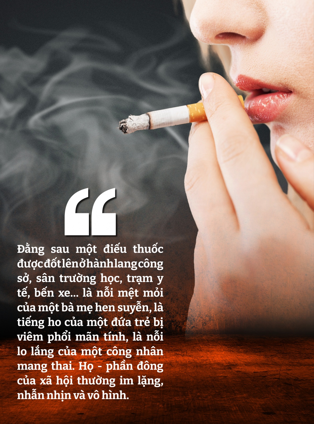 “Cuộc chiến” với khói thuốc