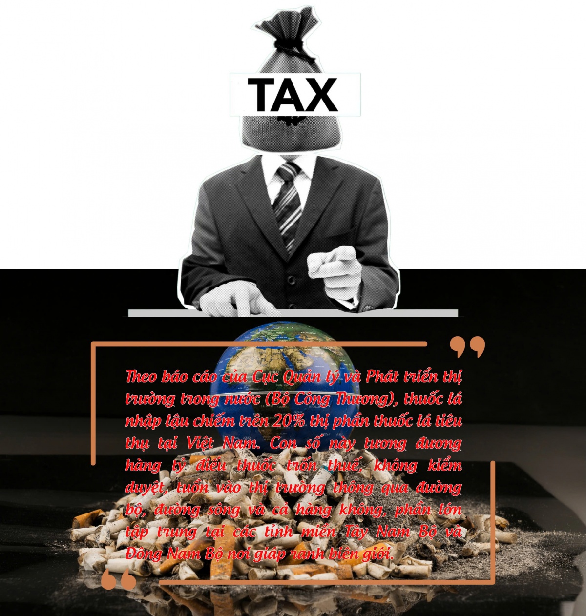 Tăng thuế, siết lậu: Lối thoát trước “đại dịch” thuốc lá đa hình thái Tăng thuế, siết lậu: Lối thoát trước “đại dịch” thuốc lá đa hình thái