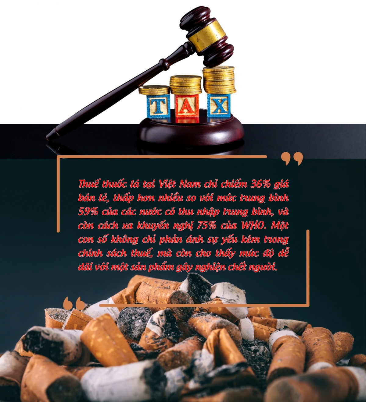 Tăng thuế, siết lậu: Lối thoát trước “đại dịch” thuốc lá đa hình thái Tăng thuế, siết lậu: Lối thoát trước “đại dịch” thuốc lá đa hình thái