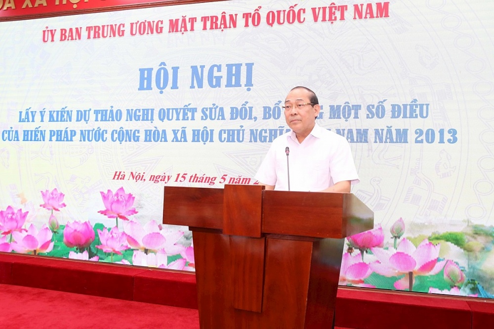 Phó Chủ tịch Ủy ban Trung ương Mặt trận Tổ quốc Việt Nam Hoàng Công Thủy. Ảnh: Phó Chủ tịch Ủy ban Trung ương Mặt trận Tổ quốc Việt Nam Hoàng Công Thủy. Ảnh: