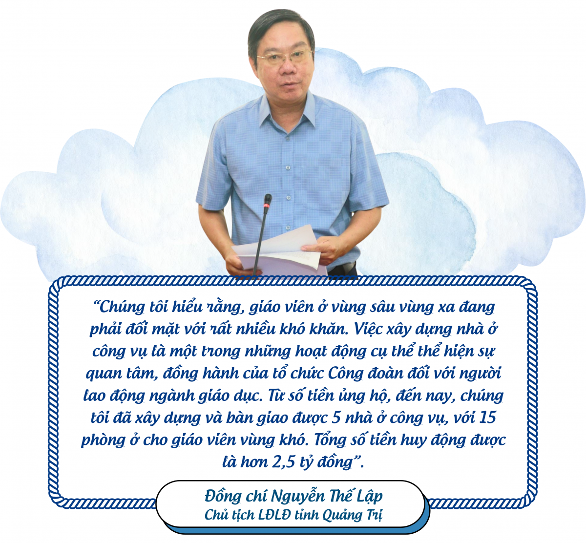 Công đoàn xây nhà ở công vụ, giáo viên vùng khó yên tâm cắm bản Công đoàn xây nhà ở công vụ, giáo viên vùng khó yên tâm cắm bản