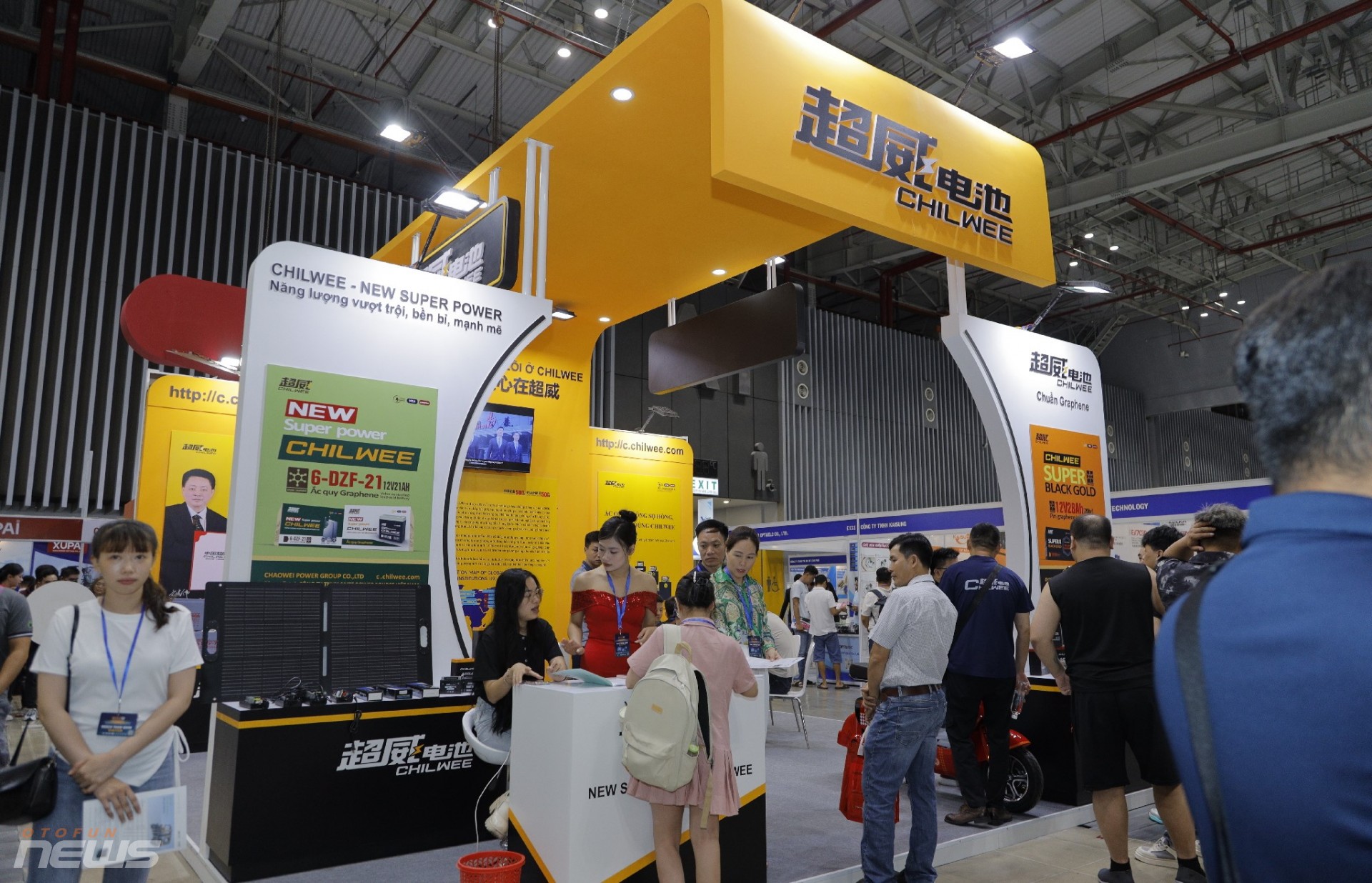 Các doanh nghiệp tham dự triển lãm phần lớn đến từ Trung Quốc.