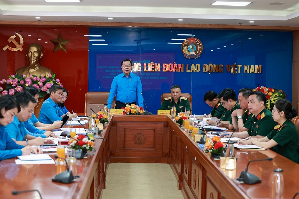 Thống nhất Đề án tổ chức và hoạt động Công đoàn trong Quân đội