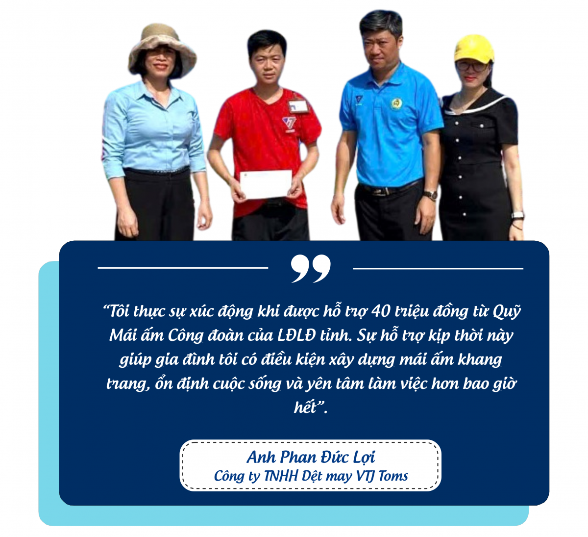 Tháng Công nhân ở Quảng Trị: Chia sẻ khó khăn, đồng hành vì người lao động