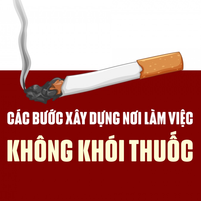 Các bước xây dựng nơi làm việc không khói thuốc