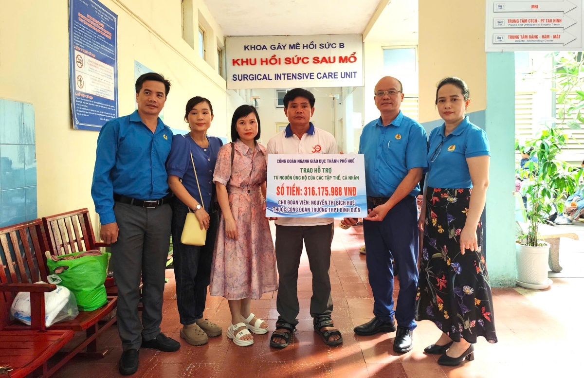 Nối dài hi vọng cho cô giáo mắc bệnh hiểm nghèo ở Huế