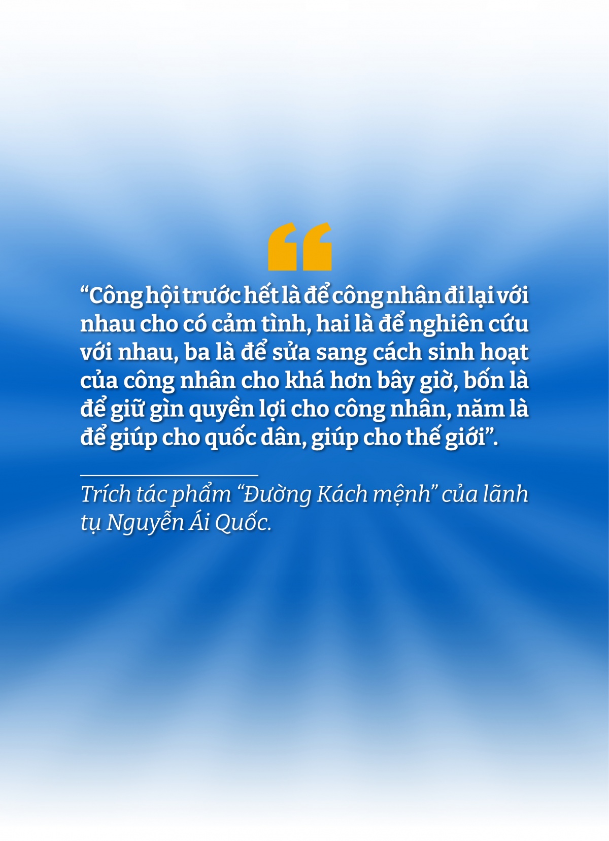 Công đoàn Việt Nam: 96 năm son sắt một sứ mệnh tiên phong