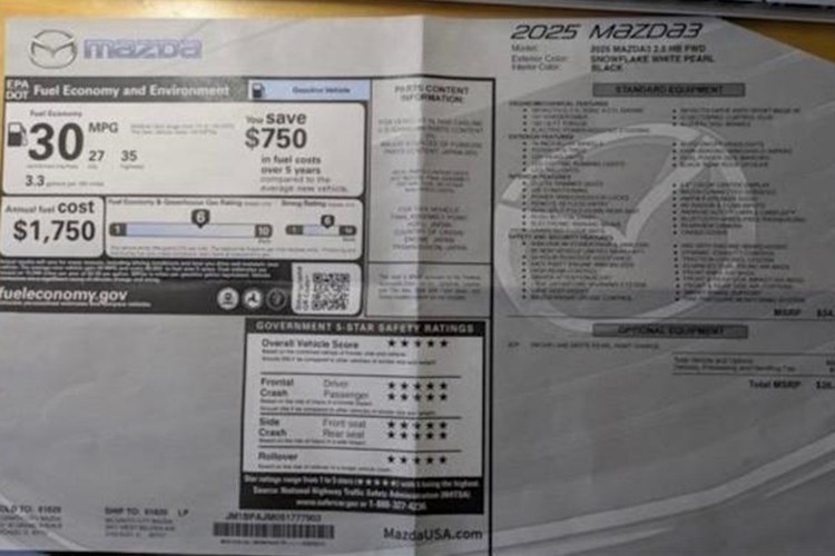 Mua Mazda3 2025, khách phát hiện chỉ có 6 loa thay vì 8 như quảng cáo Mua Mazda3 2025, khách phát hiện chỉ có 6 loa thay vì 8 như quảng cáo