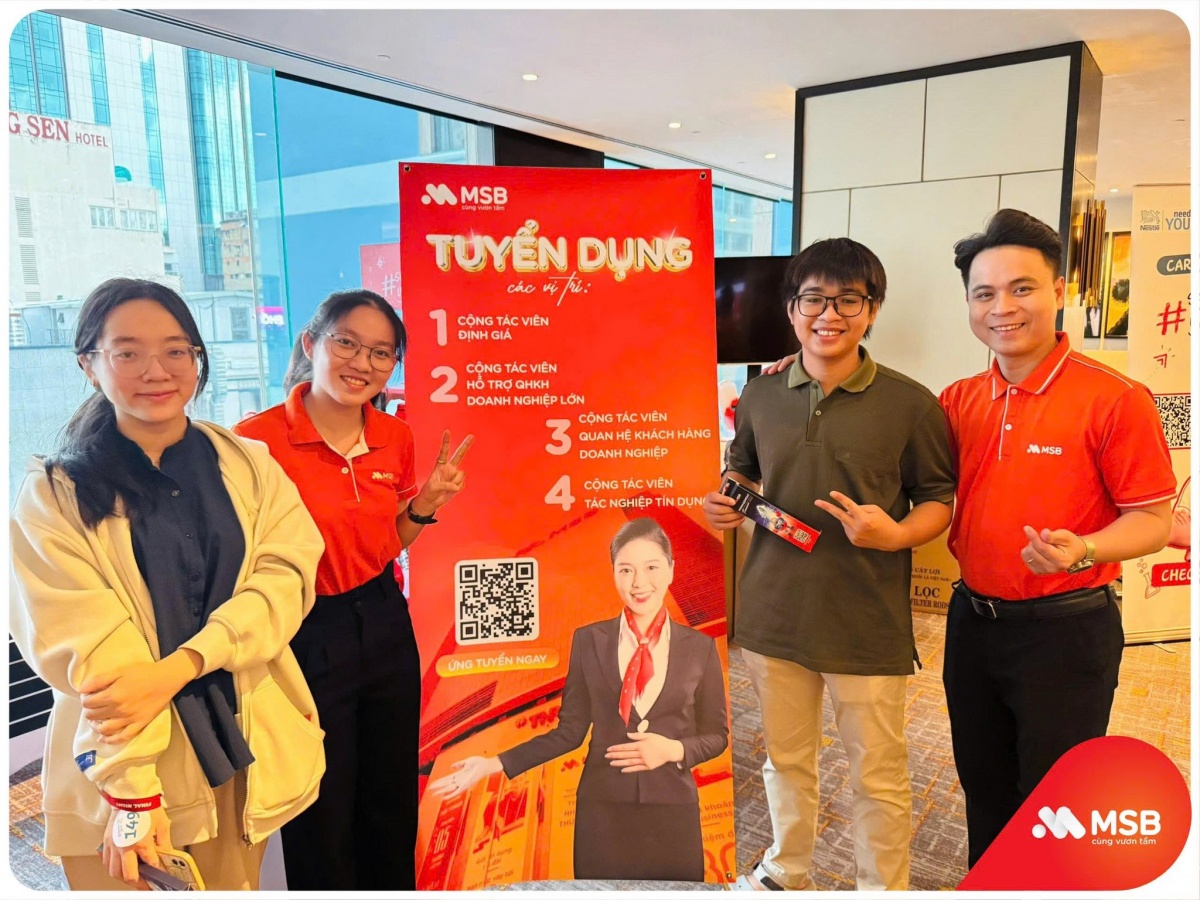 MSB tuyển dụng loạt vị trí với thu nhập hấp dẫn lên đến 50 triệu đồng/tháng