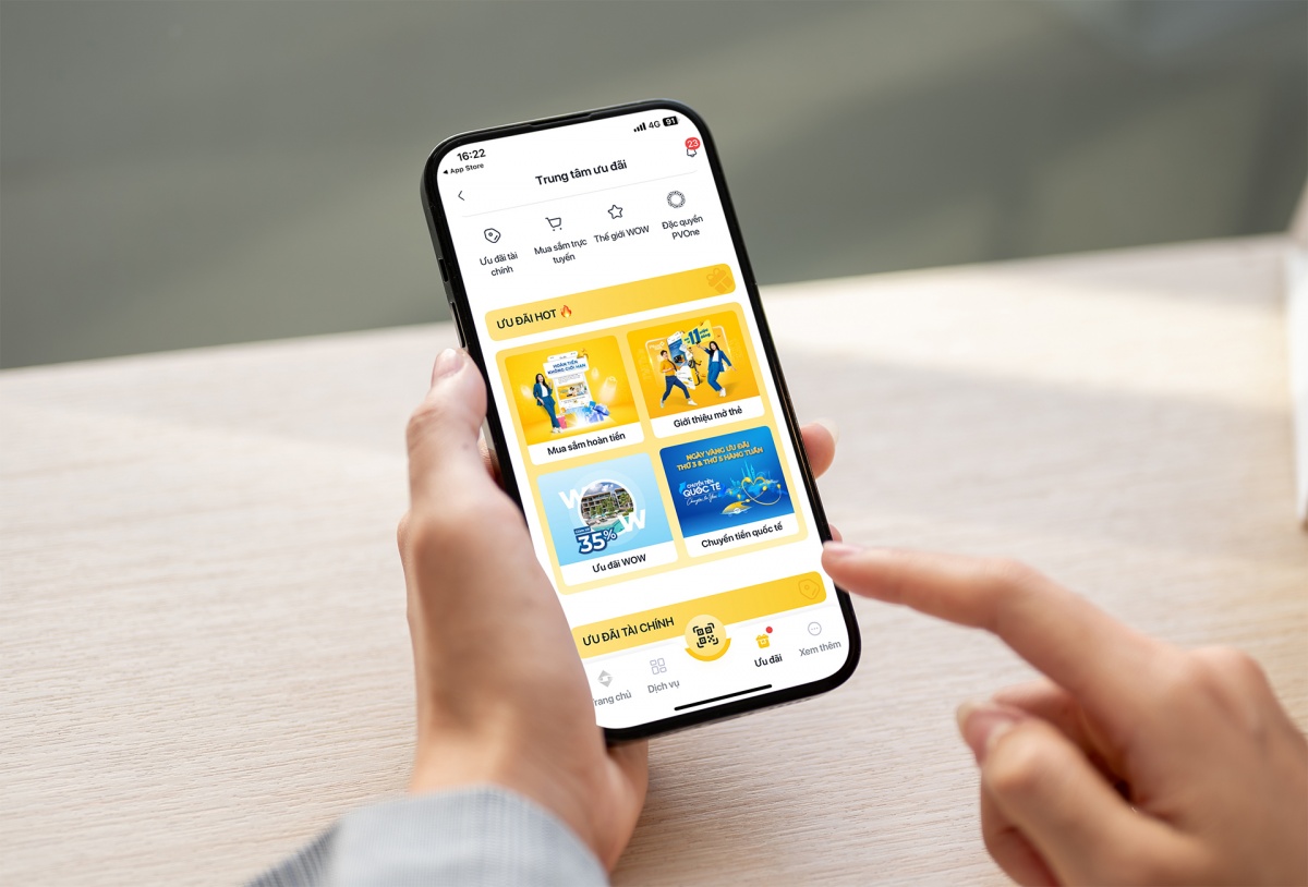 Khách hàng dễ dàng trải nghiệm hệ sinh thái ưu đãi tại PVcomBank chỉ với “một chạm” trên PVConnect