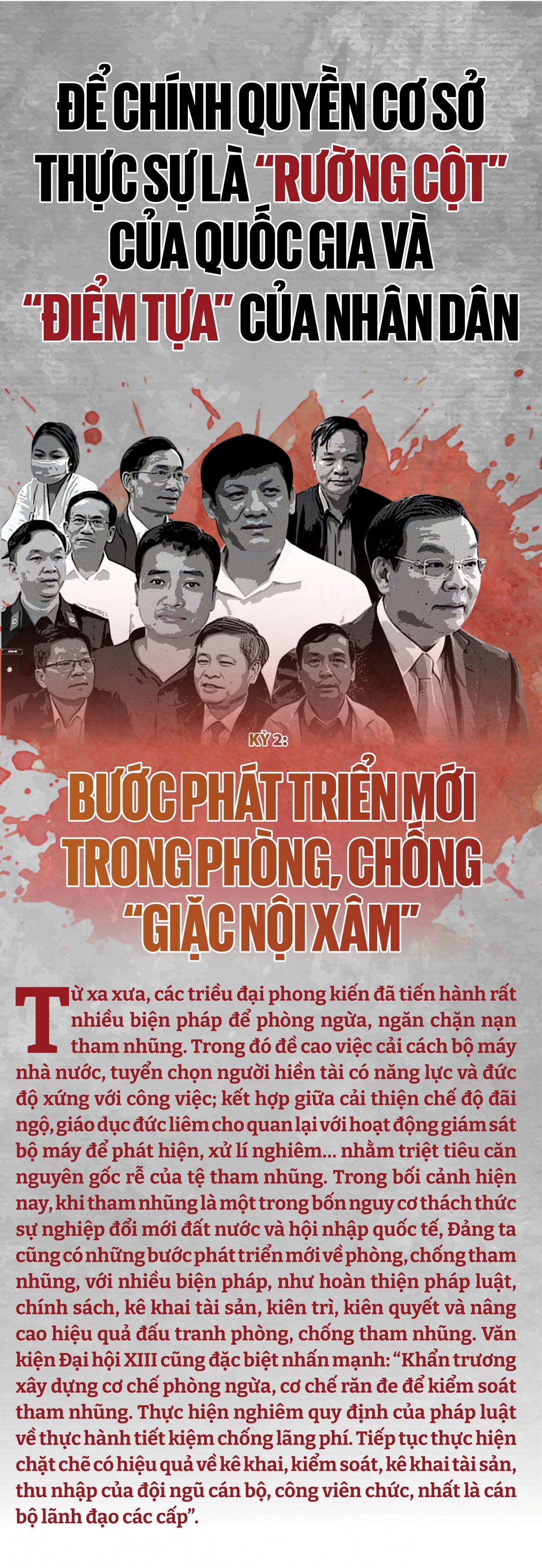 Kỳ 2. Bước phát triển mới trong phòng, chống “giặc nội xâm” Kỳ 2. Bước phát triển mới trong phòng, chống “giặc nội xâm”