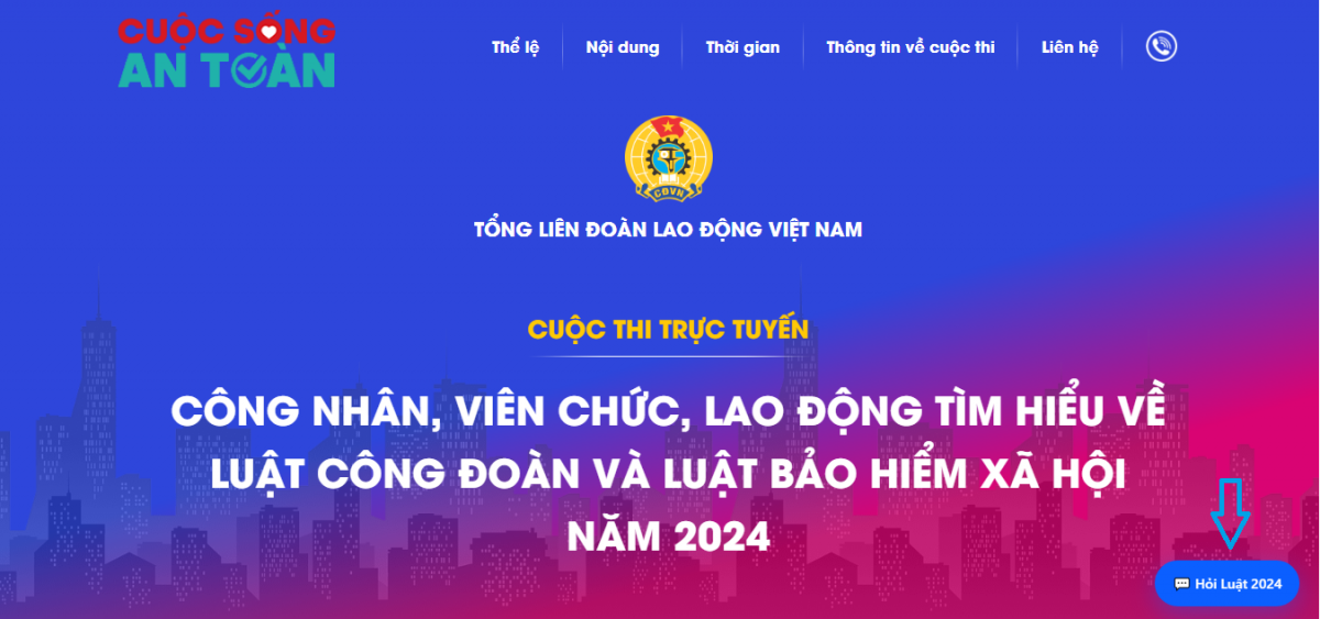 Phát động Cuộc thi trực tuyến tìm hiểu Luật Công đoàn và Luật Bảo hiểm xã hội năm 2024 Phát động Cuộc thi trực tuyến tìm hiểu Luật Công đoàn và Luật Bảo hiểm xã hội năm 2024
