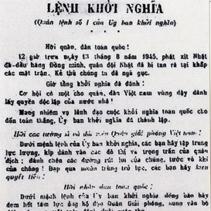 Lệnh Tổng khởi nghĩa toàn quốc
