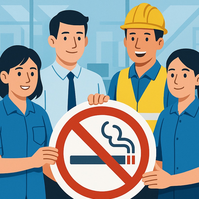 Xây dựng môi trường làm việc không khói thuốc: sáng kiến từ đoàn viên