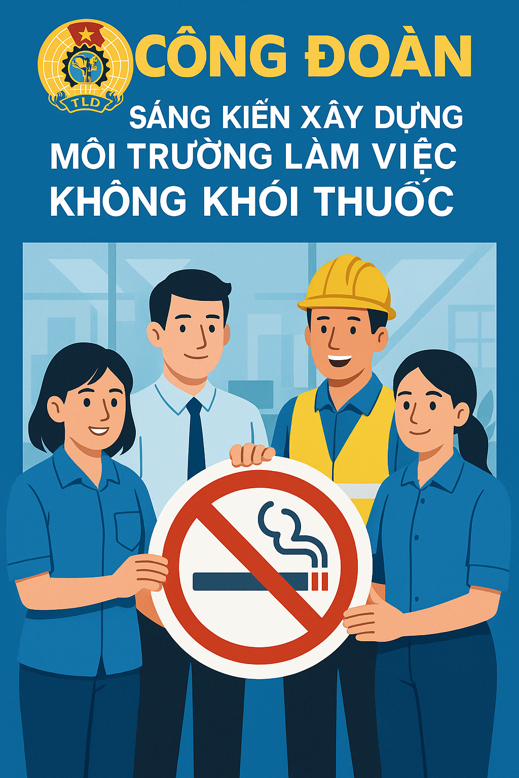 Xây dựng môi trường làm việc không khói thuốc: sáng kiến từ đoàn viên
