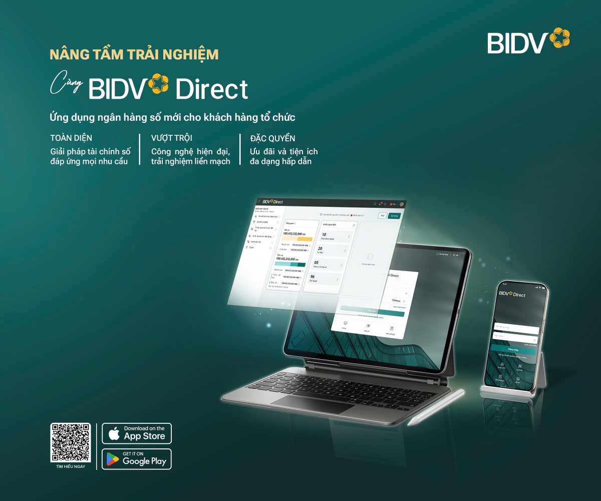 BIDV Direct - ứng dụng số hữu ích dành cho khách hàng tổ chức BIDV Direct - ứng dụng số hữu ích dành cho khách hàng tổ chức