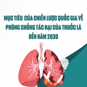 Mục tiêu chiến lược quốc gia về phòng, chống tác hại thuốc lá đến năm 2030