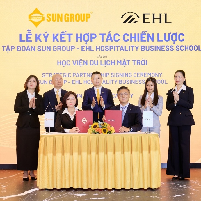 Sun Group hợp tác với Tập đoàn giáo dục hàng đầu thế giới từ Thụy Sĩ, phát triển Học viện đào tạo du lịch