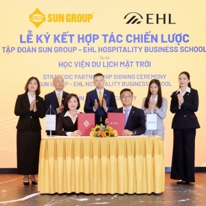 Sun Group hợp tác với Tập đoàn giáo dục hàng đầu thế giới từ Thụy Sĩ, phát triển Học viện đào tạo du lịch