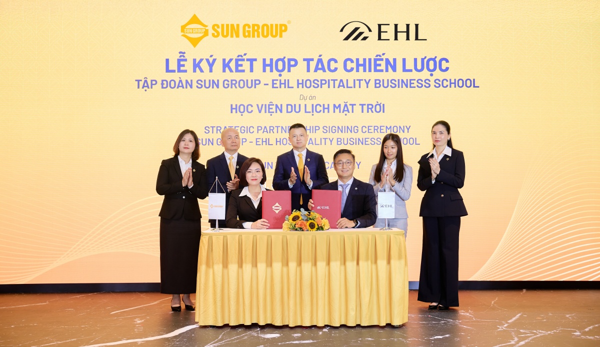 Sun Group hợp tác với Tập đoàn giáo dục hàng đầu thế giới từ Thụy Sĩ, phát triển Học viện đào tạo du lịch