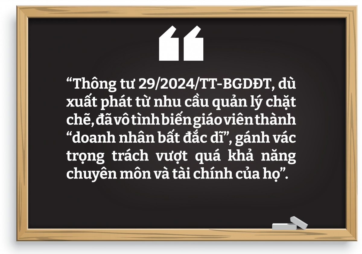 “Gánh nặng” doanh nghiệp đè lên vai người “cầm phấn” “Gánh nặng” doanh nghiệp đè lên vai người “cầm phấn”