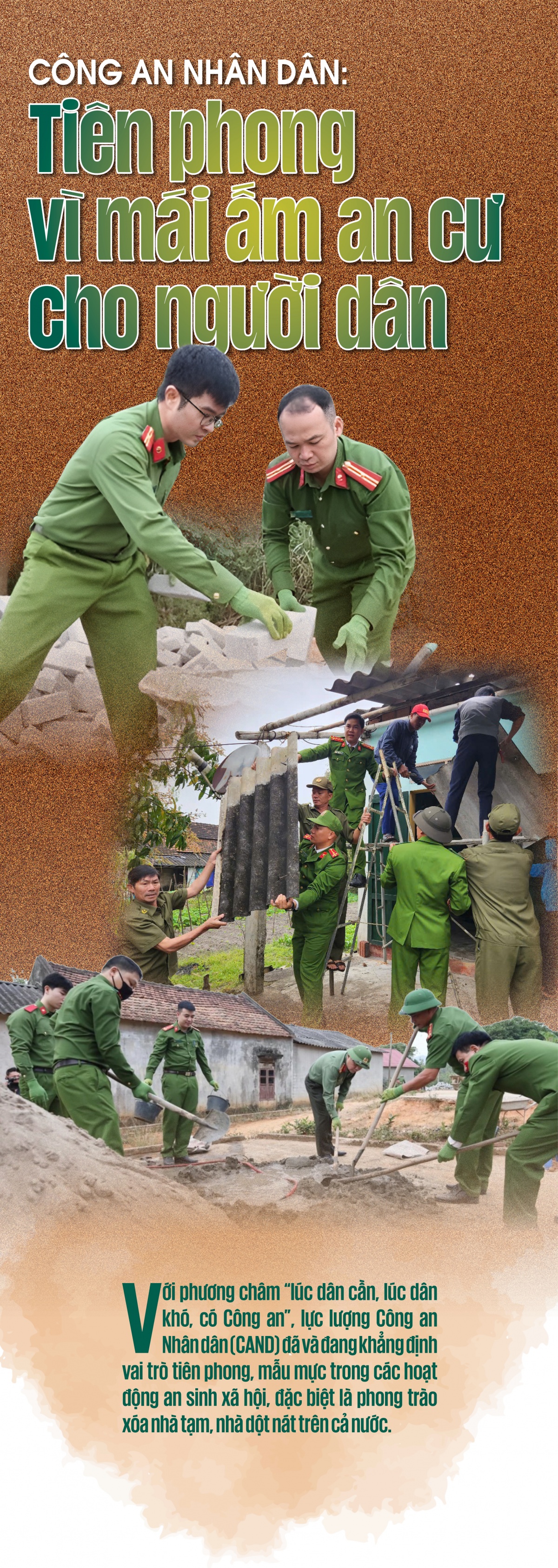 Công an Nhân dân: Tiên phong vì mái ấm an cư cho người dân