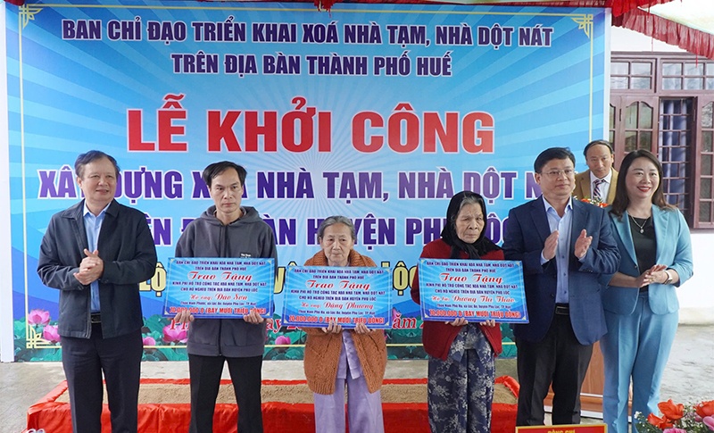 Thành phố Huế hoàn thành xóa nhà tạm, nhà dột nát