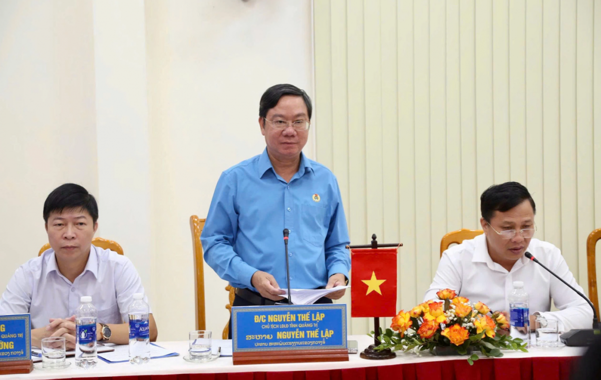 Công đoàn Quảng Trị - Salavan: Đoàn kết, hợp tác đi vào chiều sâu, hiệu quả Công đoàn Quảng Trị - Salavan: Đoàn kết, hợp tác đi vào chiều sâu, hiệu quả