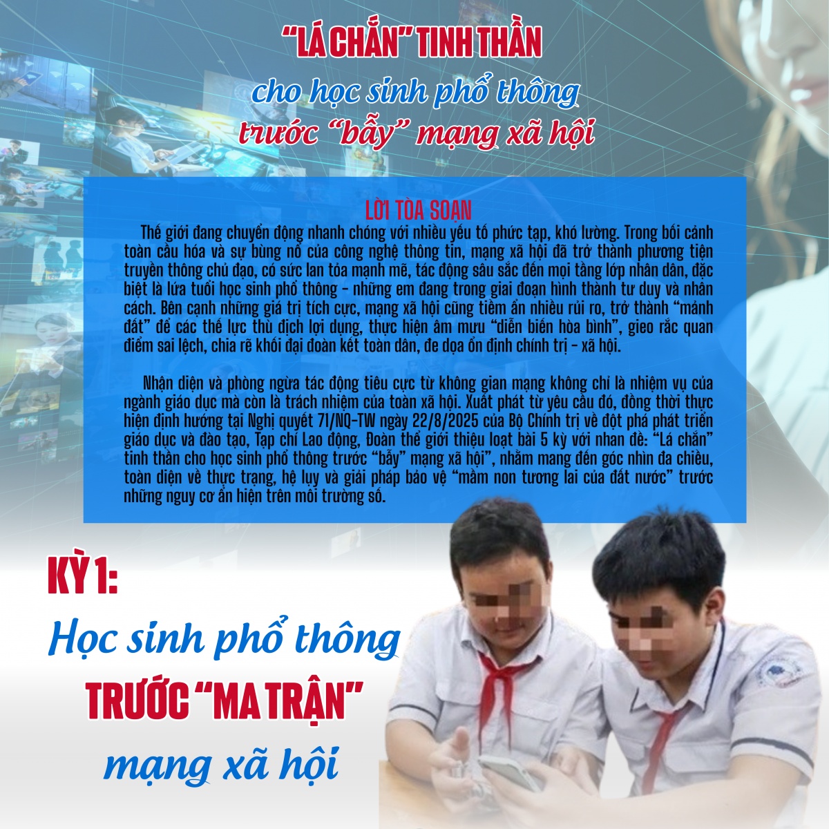 Kỳ 1: Học sinh phổ thông trước “ma trận” mạng xã hội