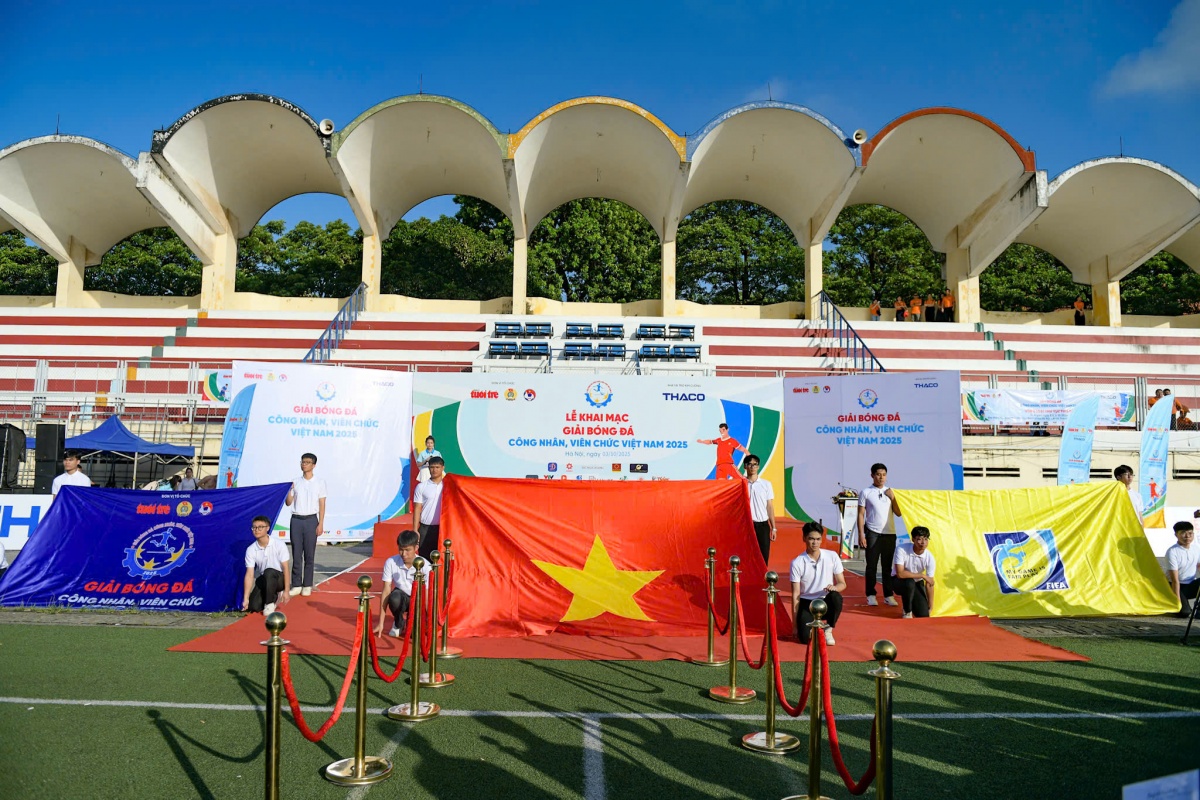 Khai mạc giải bóng đá công nhân, viên chức Việt Nam 2025 Khai mạc giải bóng đá công nhân, viên chức Việt Nam 2025