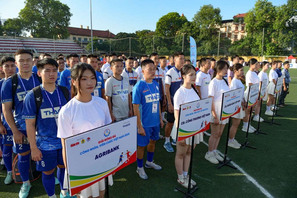 Khai mạc giải bóng đá công nhân, viên chức Việt Nam 2025 Khai mạc giải bóng đá công nhân, viên chức Việt Nam 2025