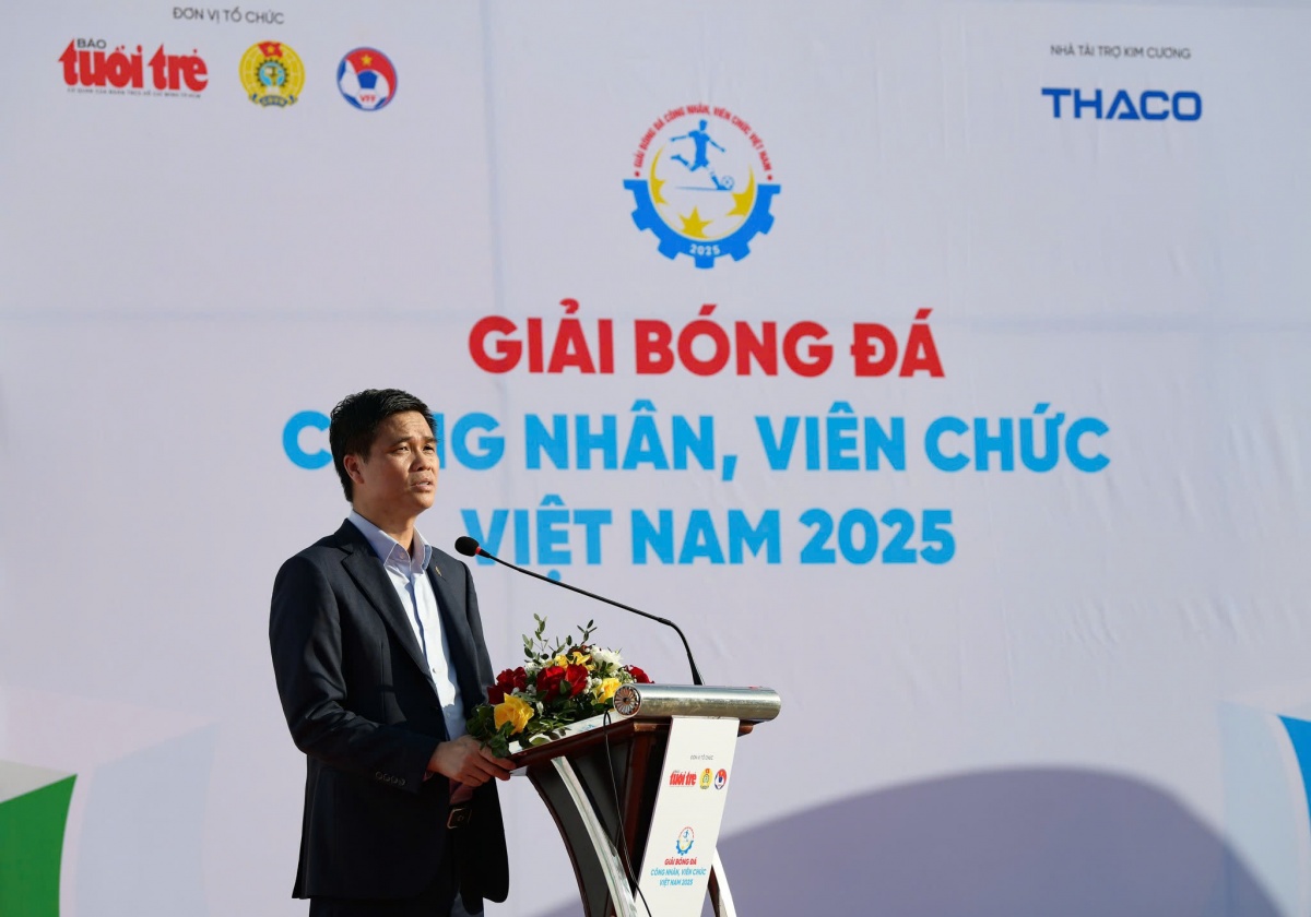 Khai mạc giải bóng đá công nhân, viên chức Việt Nam 2025 Khai mạc giải bóng đá công nhân, viên chức Việt Nam 2025