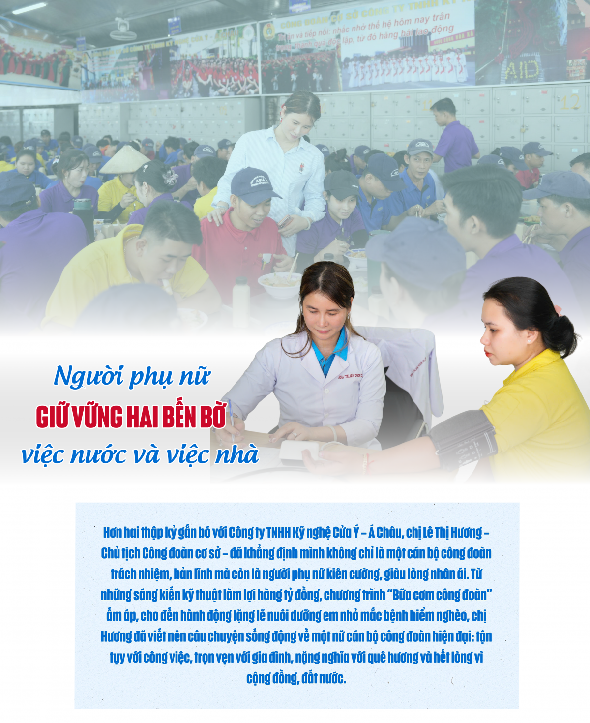 Người phụ nữ giữ vững hai bến bờ: việc nước và việc nhà Người phụ nữ giữ vững hai bến bờ: việc nước và việc nhà