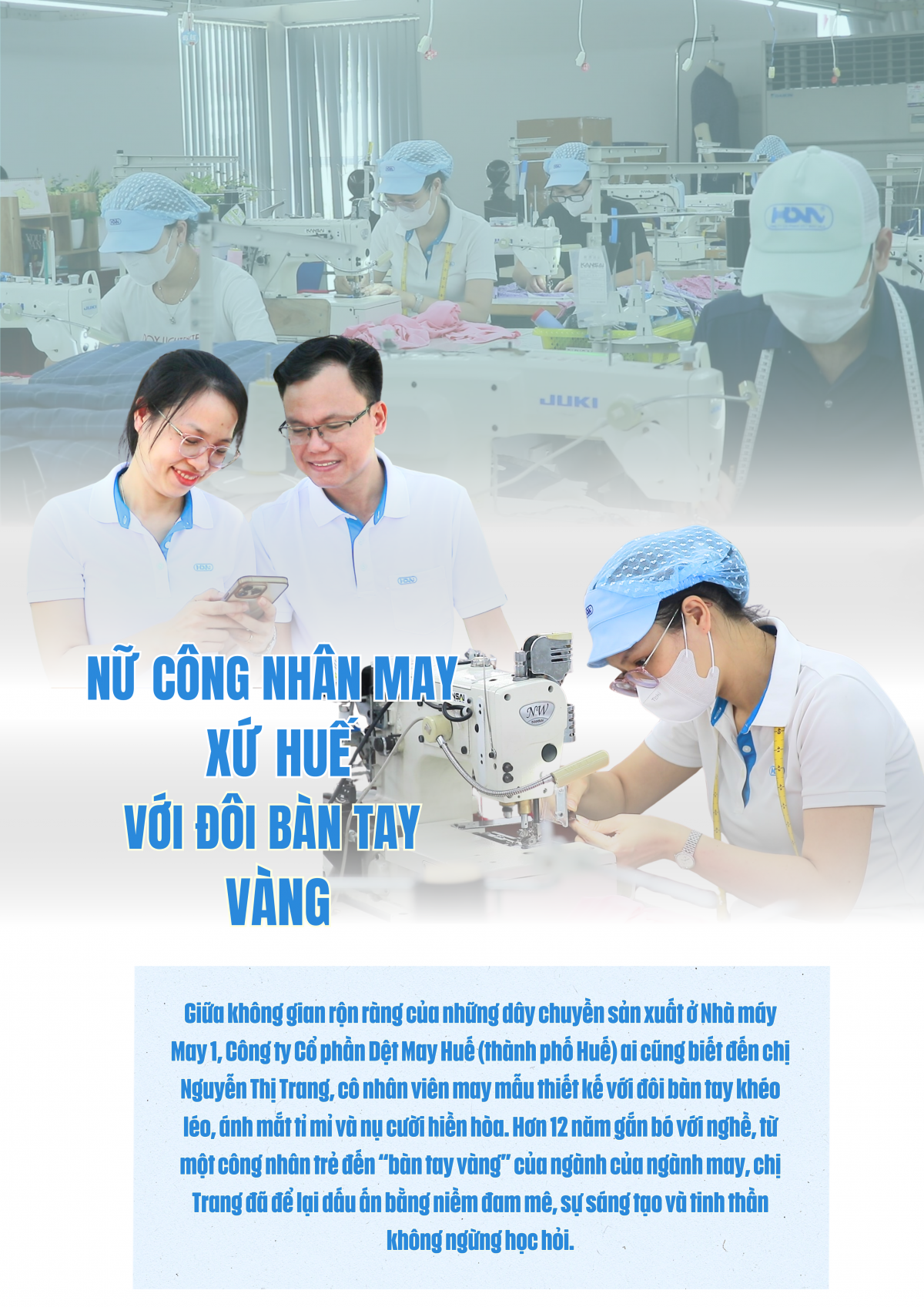 Nữ công nhân may xứ Huế với đôi bàn tay vàng