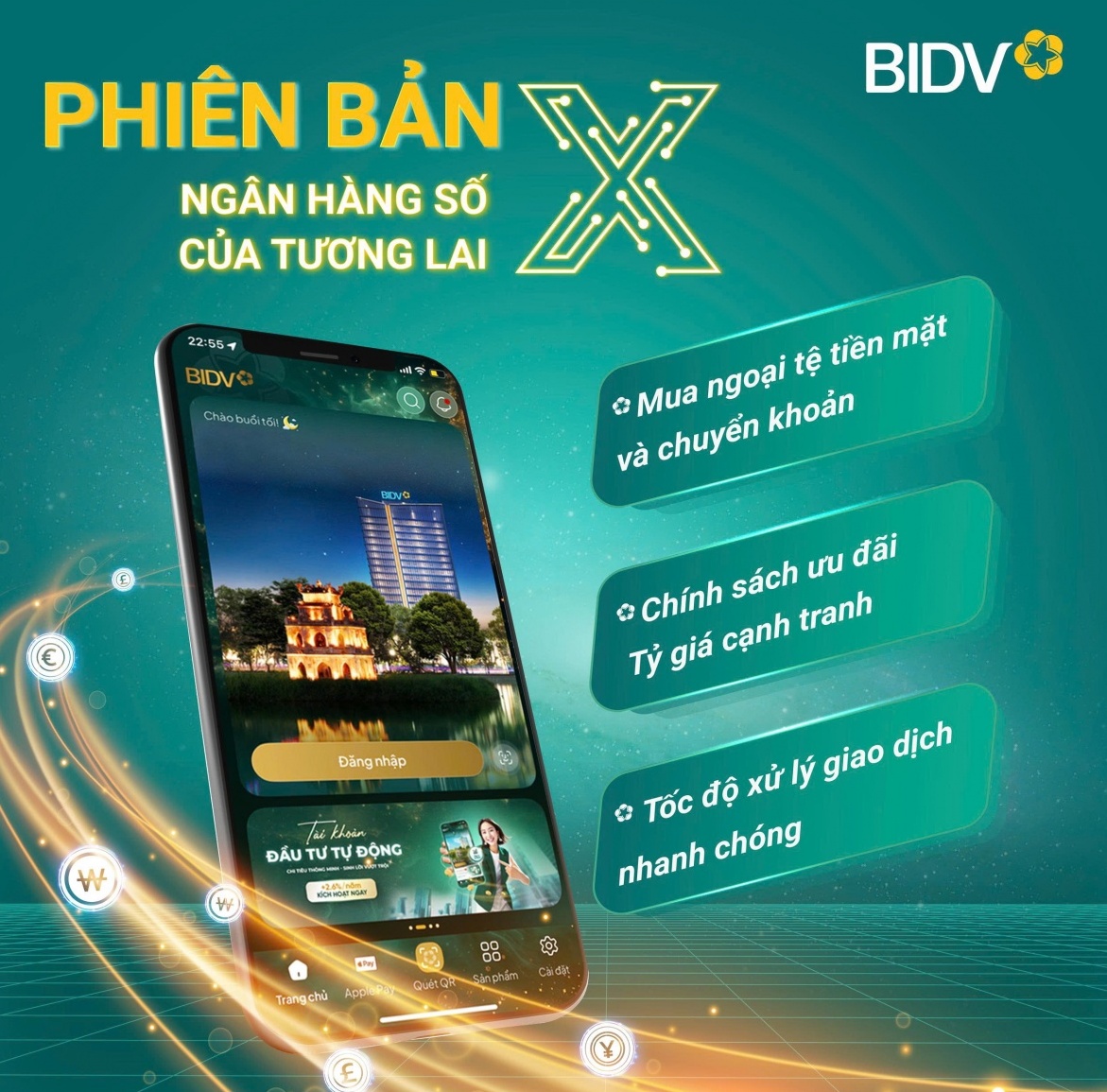 App ngân hàng giúp bạn giao dịch ngoại tệ thành công