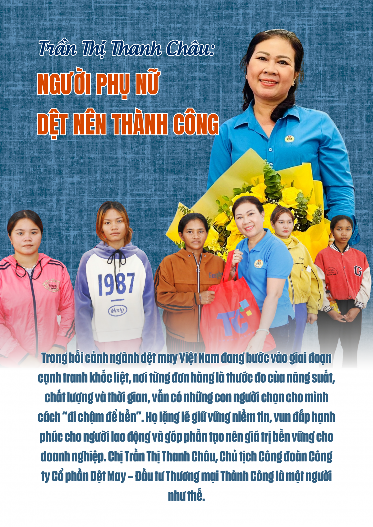 Trần Thị Thanh Châu: Người phụ nữ dệt nên thành công