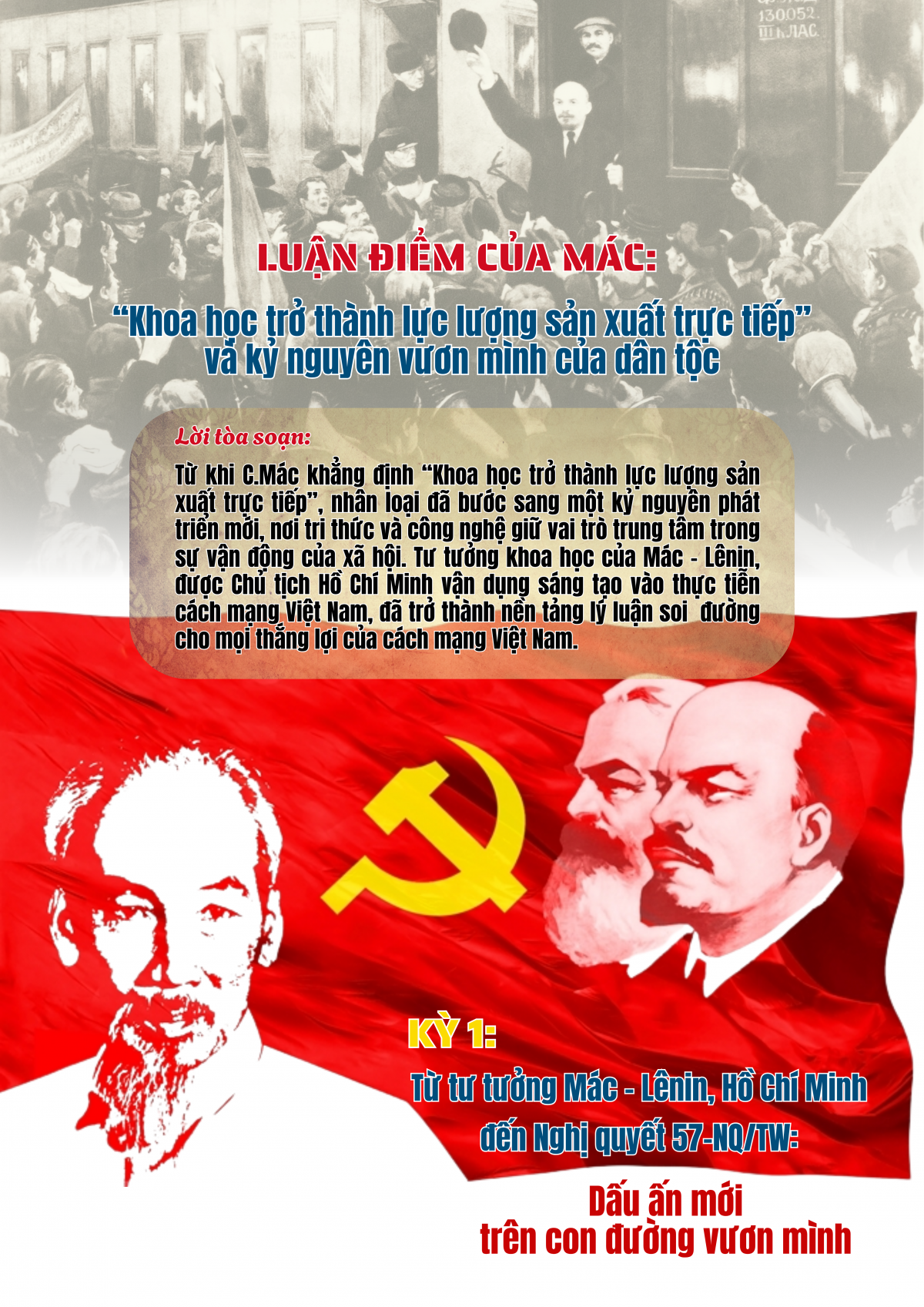 Luận điểm của Mác: “Khoa học trở thành lực lượng sản xuất trực tiếp” và kỷ nguyên vươn mình của dân tộc