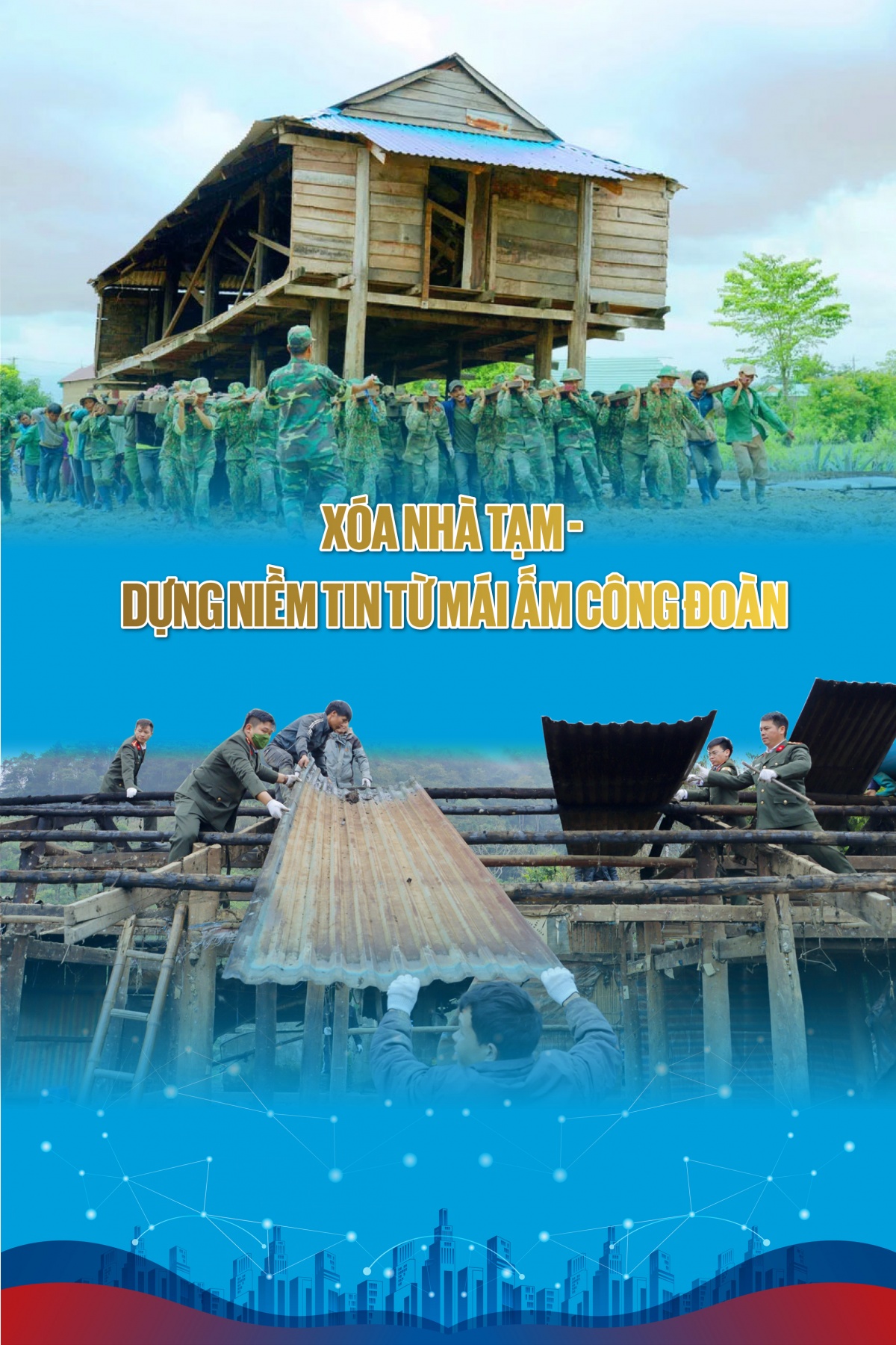 Xóa nhà tạm – Dựng niềm tin từ mái ấm công đoàn Xóa nhà tạm – Dựng niềm tin từ mái ấm công đoàn