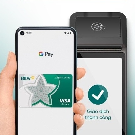 BIDV chính thức triển khai dịch vụ thanh toán Google Pay cho thẻ Visa/Mastercard