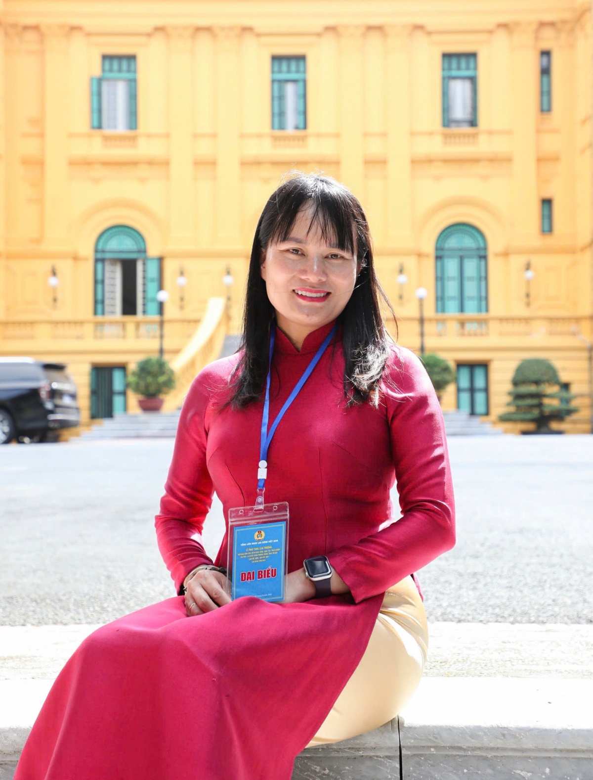 Chân dung Phó Tổng Giám đốc Agribank Phùng Thị Bình. Ảnh: NVCC